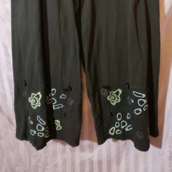 Blue Fish Palazzo Hippie comfy capri flowy pants - Picture 14 of 17